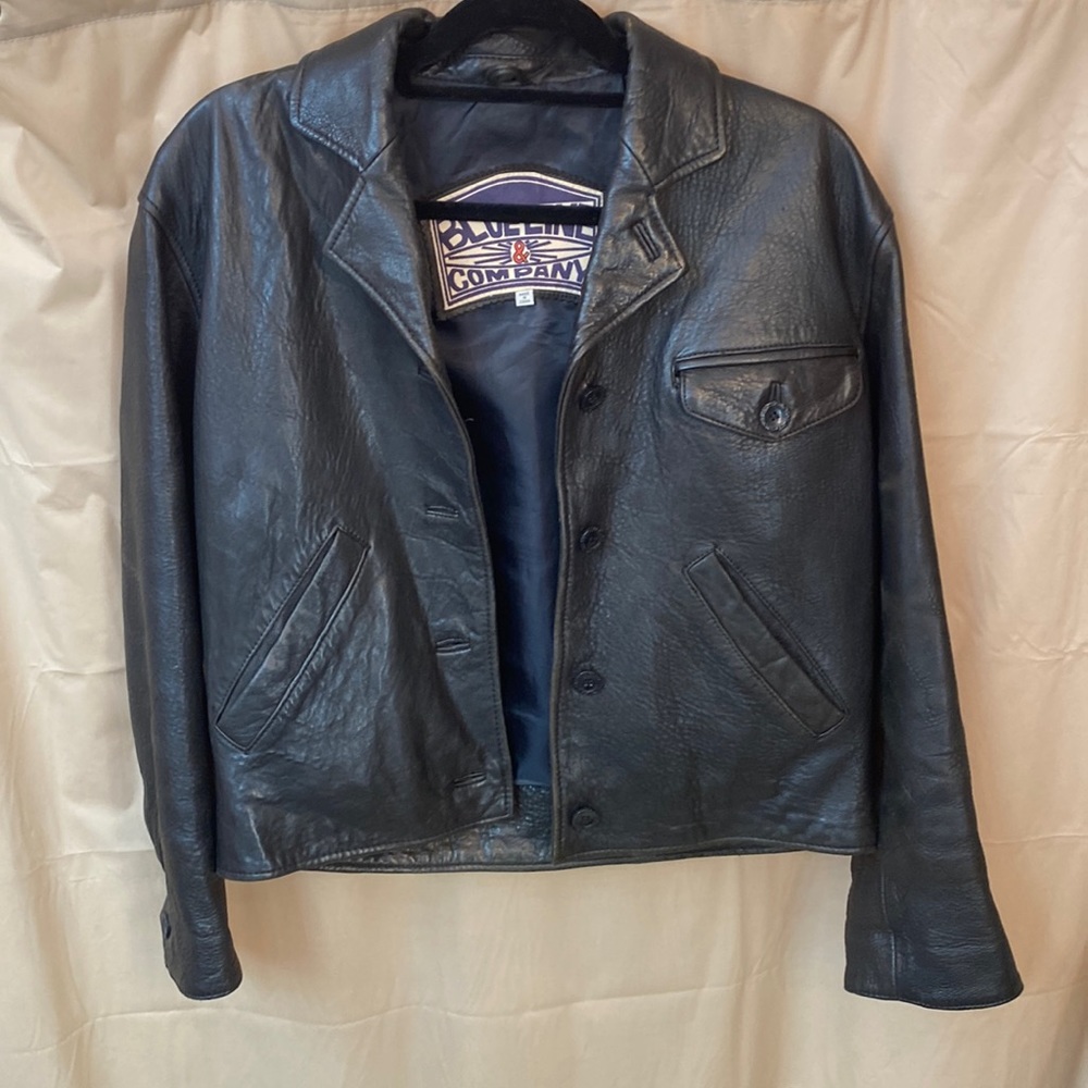 Blue and Company size small Leather jacket